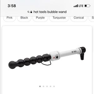 Bubble curling wand